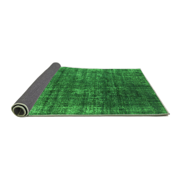 Sideview of Oriental Green Industrial Rug, urb1018grn