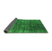 Sideview of Oriental Green Industrial Rug, urb1018grn