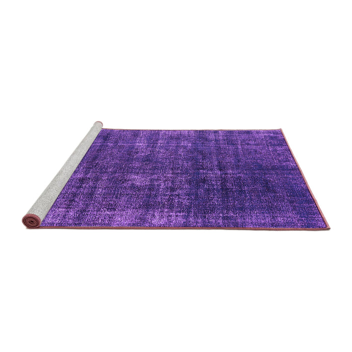 Sideview of Machine Washable Oriental Purple Industrial Area Rugs, wshurb1018pur
