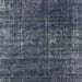 Square Machine Washable Industrial Modern Dark Slate Blue Rug, wshurb1018