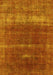 Machine Washable Oriental Yellow Industrial Rug, wshurb1019yw