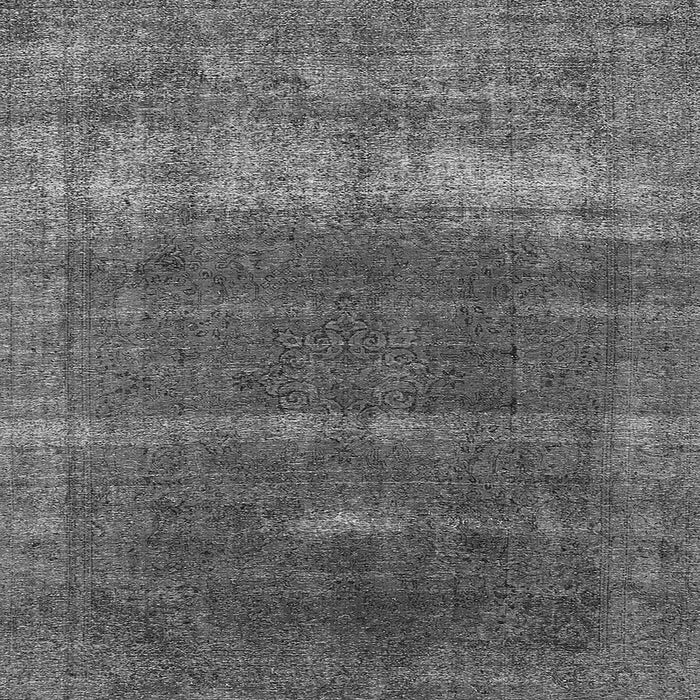 Square Machine Washable Oriental Gray Industrial Rug, wshurb1019gry