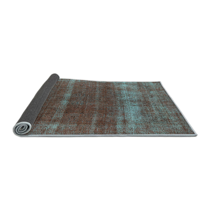 Sideview of Oriental Light Blue Industrial Rug, urb1019lblu