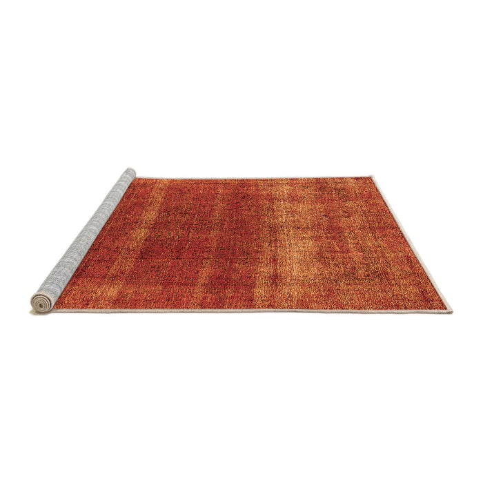 Sideview of Machine Washable Oriental Orange Industrial Area Rugs, wshurb1019org
