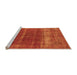 Sideview of Machine Washable Oriental Orange Industrial Area Rugs, wshurb1019org