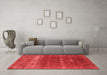 Industrial Red Washable Rugs