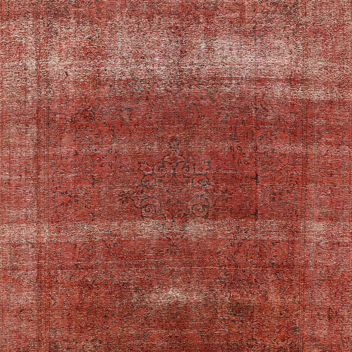 Mid-Century Modern Orange Oriental Rug, urb1019