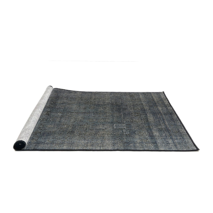 Sideview of Machine Washable Industrial Modern Gray Rug, wshurb1020