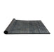 Sideview of Mid-Century Modern Gray Oriental Rug, urb1020