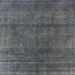 Square Machine Washable Industrial Modern Gray Rug, wshurb1020