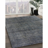 Mid-Century Modern Gray Oriental Rug, urb1020