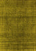 Oriental Yellow Industrial Rug, urb1020yw