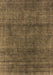 Machine Washable Oriental Brown Industrial Rug, wshurb1020brn