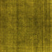 Square Oriental Yellow Industrial Rug, urb1020yw