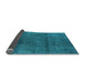 Sideview of Oriental Light Blue Industrial Rug, urb1020lblu