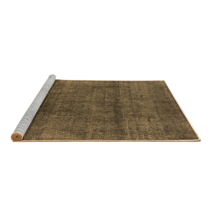 Sideview of Machine Washable Oriental Brown Industrial Rug, wshurb1020brn