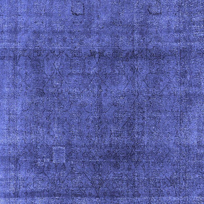 Machine Washable Oriental Blue Industrial Rug, wshurb1020blu