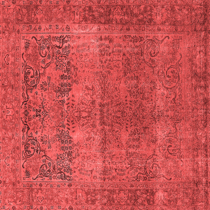 Machine Washable Oriental Red Traditional Rug, wshurb1021red