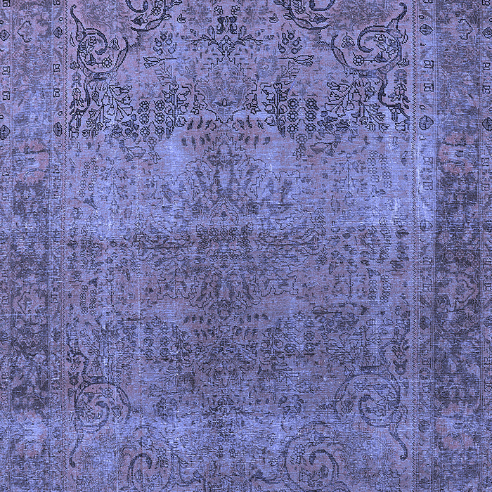 Oriental Blue Traditional Rug, urb1021blu