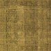Square Oriental Brown Traditional Rug, urb1021brn