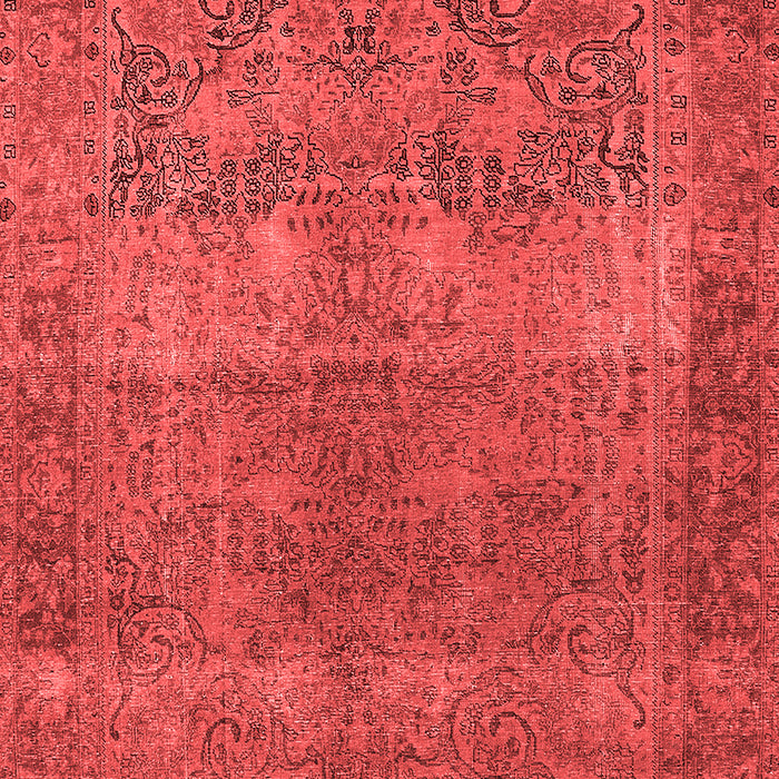 Machine Washable Oriental Red Traditional Rug, wshurb1021red
