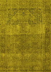 Oriental Yellow Traditional Rug, urb1021yw