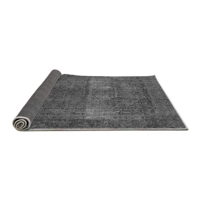 Sideview of Oriental Gray Traditional Rug, urb1021gry