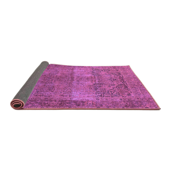 Sideview of Oriental Purple Traditional Rug, urb1021pur