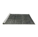 Sideview of Machine Washable Industrial Modern Granite Gray Rug, wshurb1022