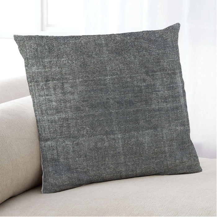 Lifestyle Image of Mid-Century Modern Urban Square Granite Gray Throw Pillow, 18 inch by 18 inch, pwurb1022