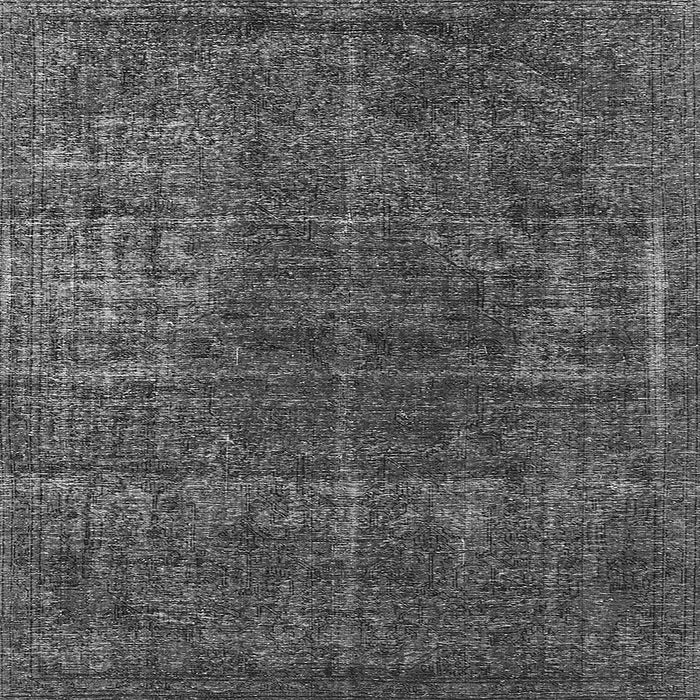 Square Oriental Gray Industrial Rug, urb1022gry
