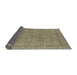 Sideview of Mid-Century Modern Brown Oriental Rug, urb1023