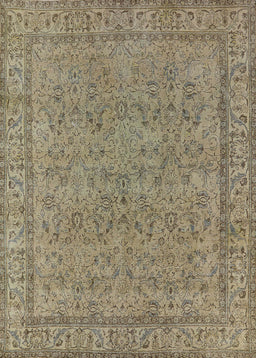 Mid-Century Modern Brown Oriental Rug, urb1023