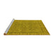 Sideview of Machine Washable Oriental Yellow Industrial Rug, wshurb1023yw