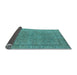 Sideview of Oriental Light Blue Industrial Rug, urb1023lblu