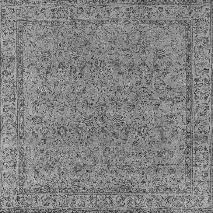 Square Oriental Gray Industrial Rug, urb1023gry