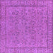 Square Oriental Purple Industrial Rug, urb1023pur