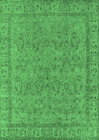 Oriental Emerald Green Industrial Rug, urb1023emgrn