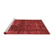 Industrial Red Washable Rugs