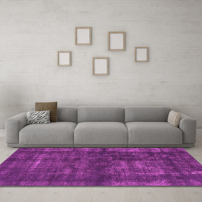 Machine Washable Oriental Pink Industrial Rug in a Living Room, wshurb1024pnk