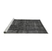 Sideview of Machine Washable Oriental Gray Industrial Rug, wshurb1024gry