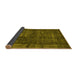 Sideview of Oriental Yellow Industrial Rug, urb1024yw