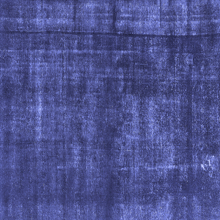 Square Machine Washable Oriental Blue Industrial Rug, wshurb1024blu