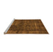 Sideview of Machine Washable Oriental Orange Industrial Area Rugs, wshurb1024org