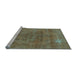 Sideview of Machine Washable Oriental Light Blue Industrial Rug, wshurb1025lblu