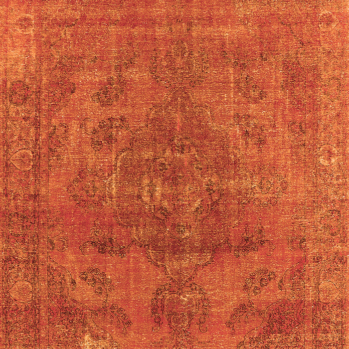Machine Washable Oriental Orange Industrial Area Rugs, wshurb1025org
