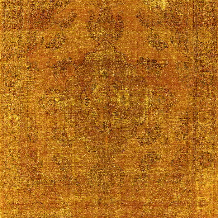 Oriental Yellow Industrial Rug, urb1025yw