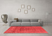 Industrial Red Washable Rugs