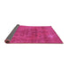 Sideview of Oriental Pink Industrial Rug, urb1025pnk