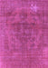 Machine Washable Oriental Purple Industrial Area Rugs, wshurb1025pur